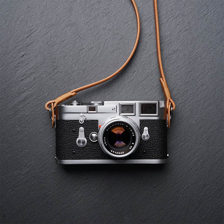 Camera Strap Leather - Correia de Câmera em Couro Genuíno