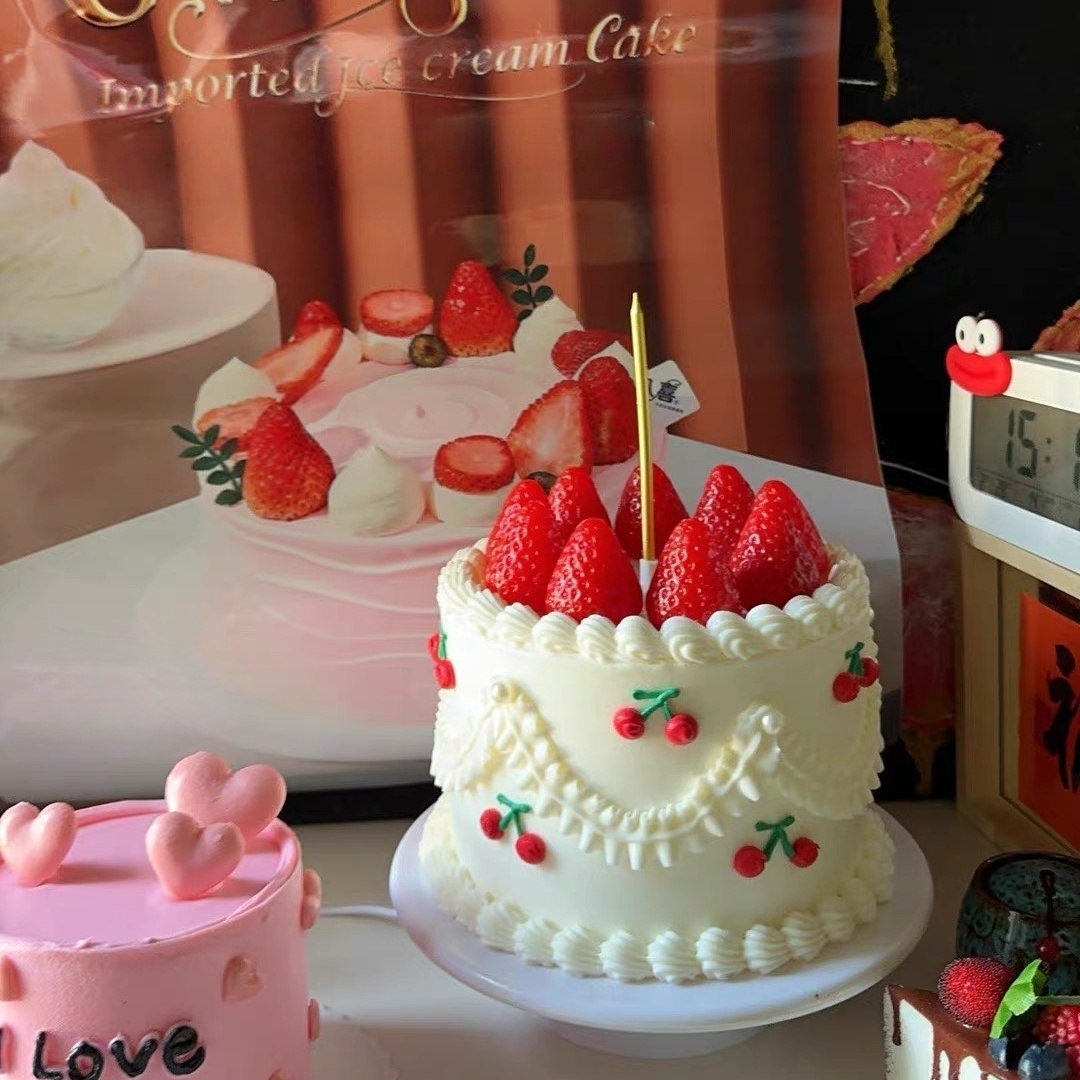 Photography Food - Modelo Realista de Bolo de Creme