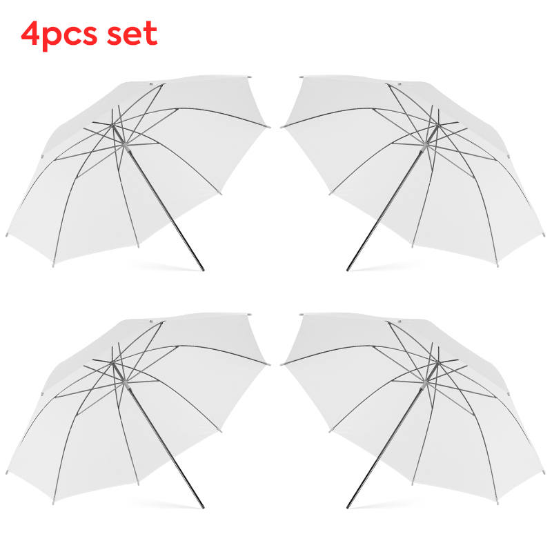 Photography Umbrella - Guarda-chuva difusor de luz branca transparente