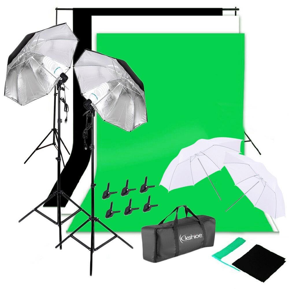 Photography Umbrella Lighting Kit - Kit de Iluminação para Estúdio Fotográfico