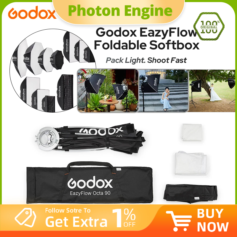 Photography Darkroom - Godox Série EazyFlow Softbox Dobrável com