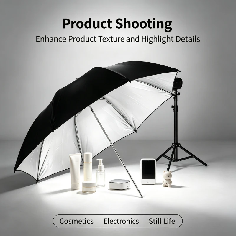 Guarda-chuva Refletor Preto Du - Photography Umbrella avaliação e preço