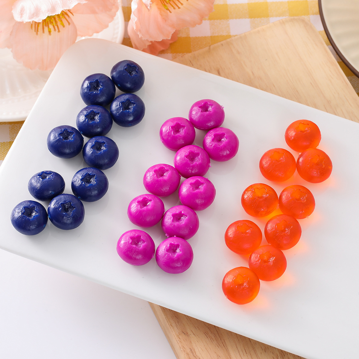 Silicone simulado mirtilos esp - Photography Food avaliação e preço