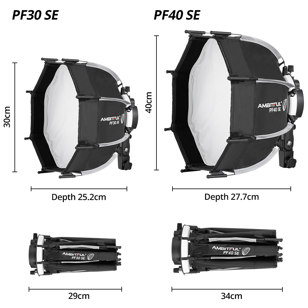AMBITFUL PF30/PF40 30cm/40cm M - Photography Umbrella avaliação e preço