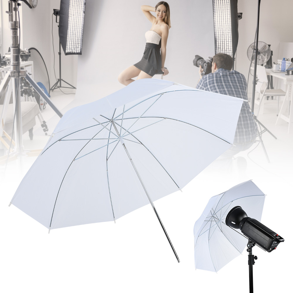 Guarda-chuva translúcido branc - Photography Umbrella avaliação e preço