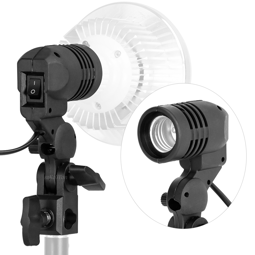 Suporte de lâmpada de cabeça ú - Photography Umbrella Lighting Kit avaliação e preço