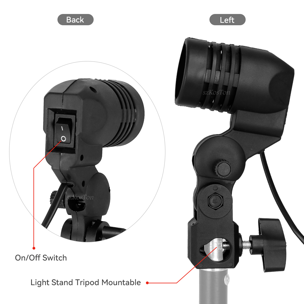 Suporte de lâmpada de cabeça ú - Photography Umbrella Lighting Kit avaliação e preço