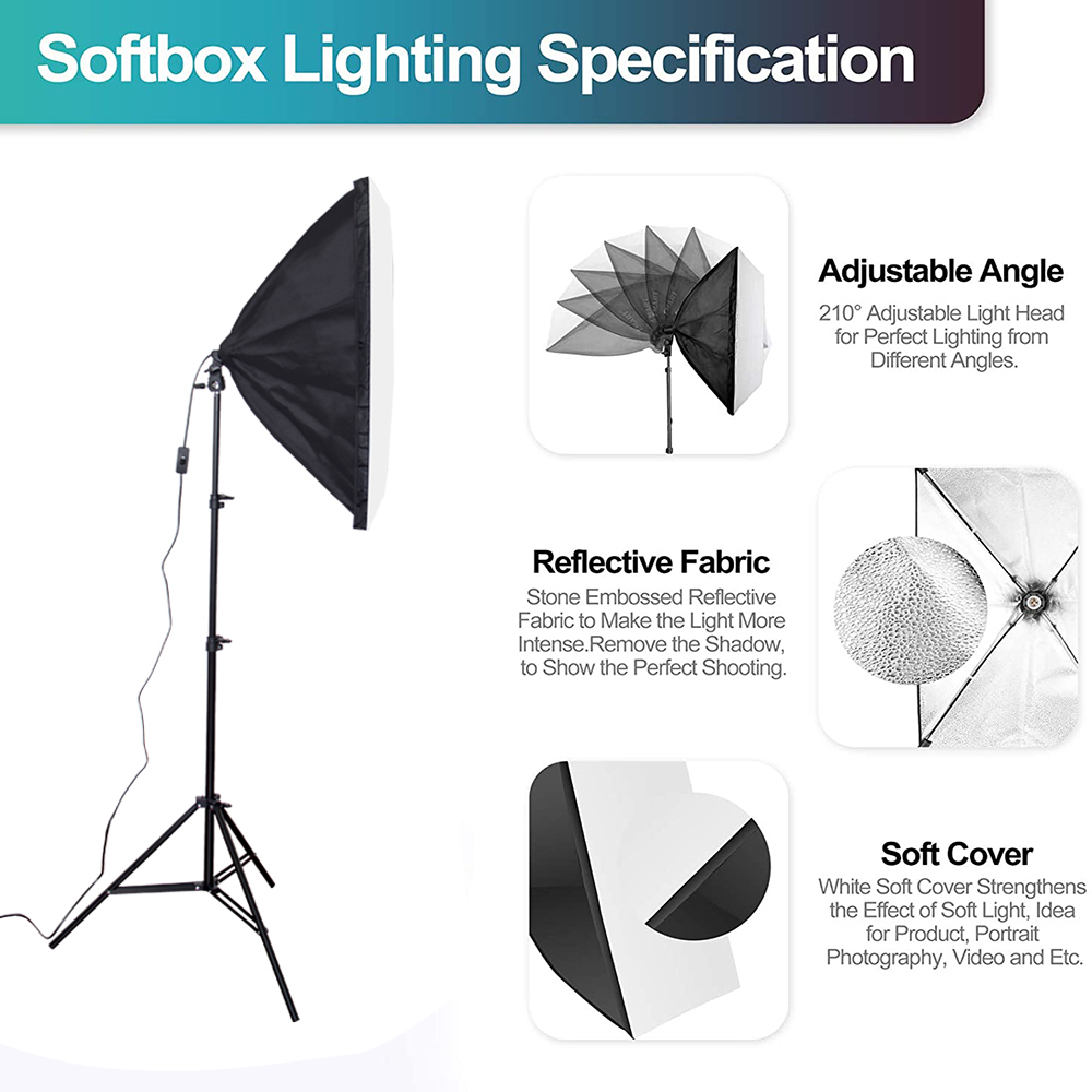 Conjunto econômico de equipame - Photography Umbrella Lighting Kit avaliação e preço