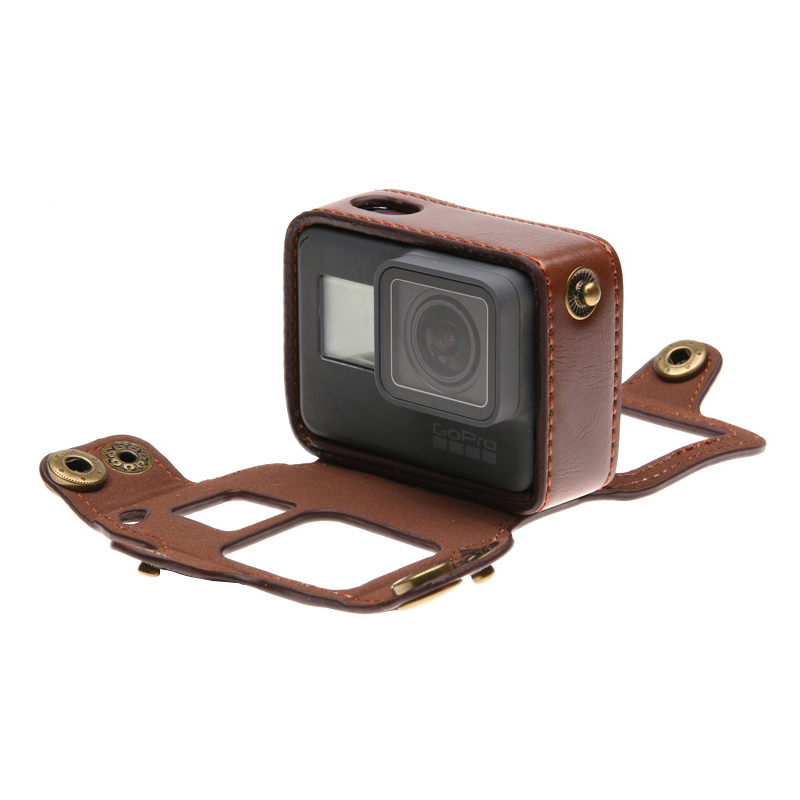 Estojo de couro para gopro her - Camera Strap Leather avaliação e preço