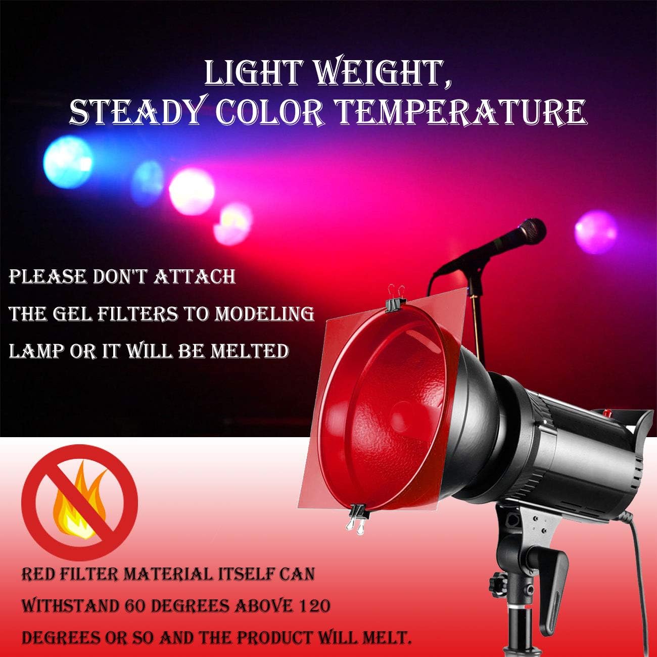 30x30cm 11 peças filtro de luz - Photography Umbrella Lighting Kit avaliação e preço