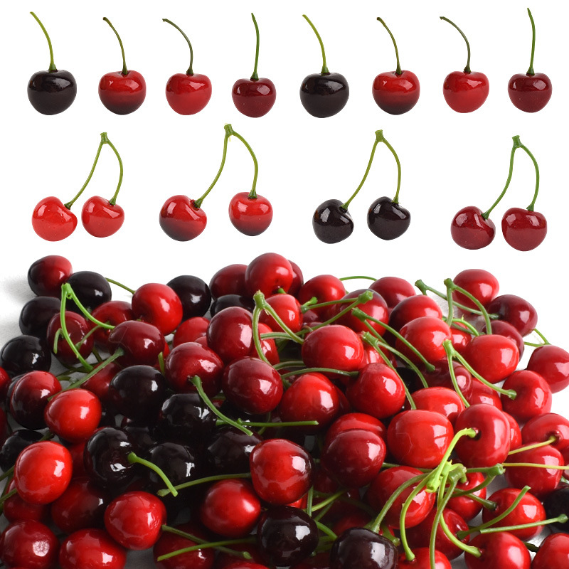 10 Peças de Cereja Artificial, - Photography Food avaliação e preço